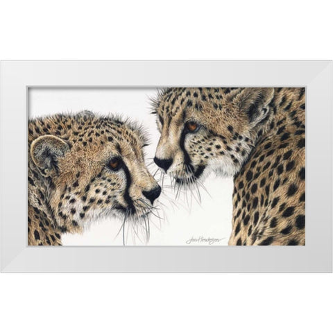 A Special Bond White Modern Wood Framed Art Print by Henderson, Jan