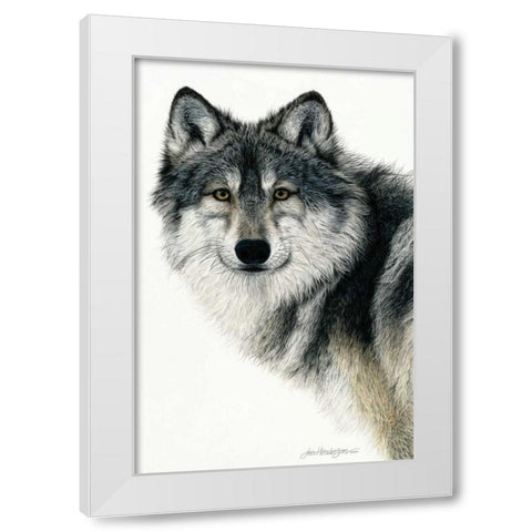 Silent Watch White Modern Wood Framed Art Print by Henderson, Jan