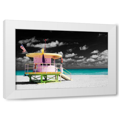 A Day at the Office White Modern Wood Framed Art Print by Henderson, Scott