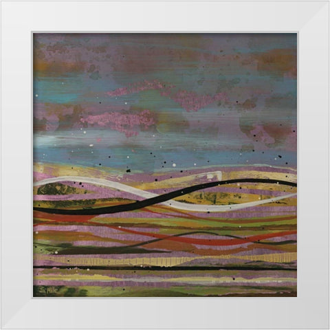 High Plains 1 White Modern Wood Framed Art Print by Hile, Scott