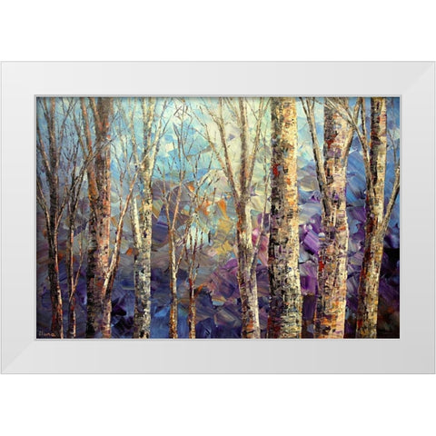 Elven Kingdom White Modern Wood Framed Art Print by Iliina, Tatiana