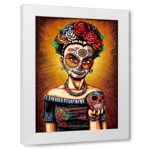 Rita White Modern Wood Framed Art Print by Ivins, Nicholas