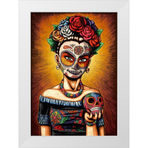 Rita White Modern Wood Framed Art Print by Ivins, Nicholas