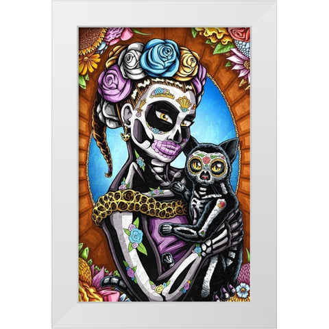 Calala White Modern Wood Framed Art Print by Ivins, Nicholas