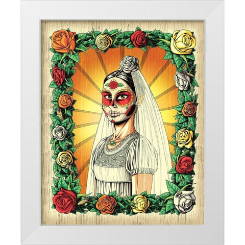 Muerta Bride White Modern Wood Framed Art Print by Ivins, Nicholas