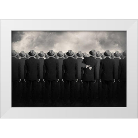 Shell White Modern Wood Framed Art Print by Ingberg, Tommy