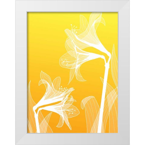 IN246_3 White Modern Wood Framed Art Print by GraphINC Studio