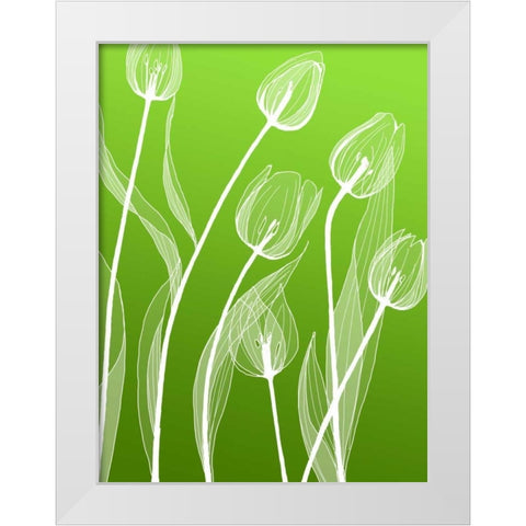 IN246_4 White Modern Wood Framed Art Print by GraphINC Studio