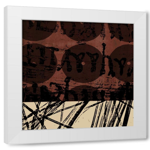 Fibers 1 White Modern Wood Framed Art Print by GraphINC