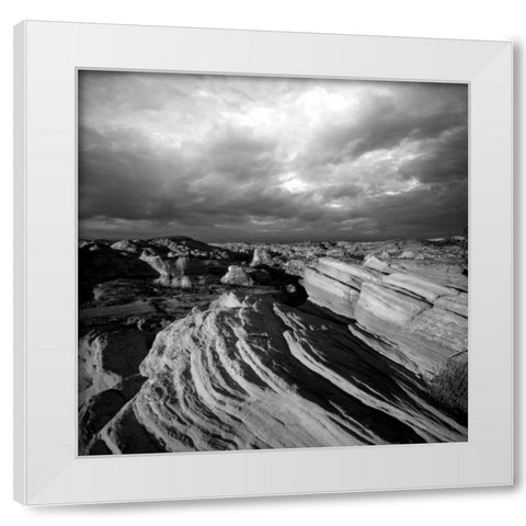 Canyon View White Modern Wood Framed Art Print by PhotoINC Studio