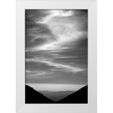 Heavens Above White Modern Wood Framed Art Print by PhotoINC Studio