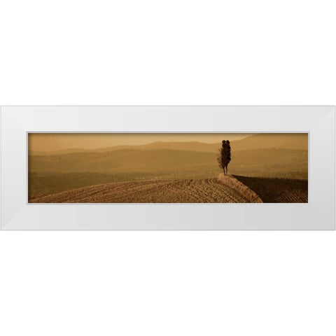 Toscana Landscape White Modern Wood Framed Art Print by PhotoINC Studio