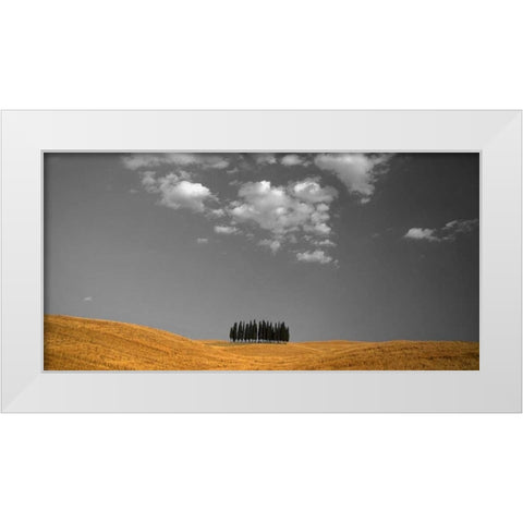 Toscana Landscape White Modern Wood Framed Art Print by PhotoINC Studio