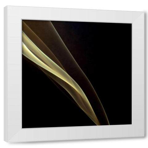Smoke White Modern Wood Framed Art Print by PhotoINC Studio