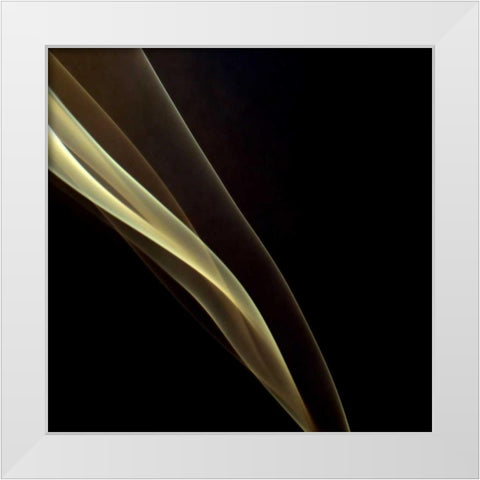 Smoke White Modern Wood Framed Art Print by PhotoINC Studio