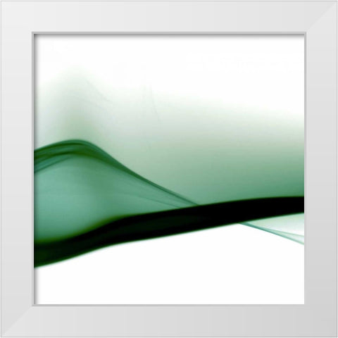 Smoke White Modern Wood Framed Art Print by PhotoINC Studio