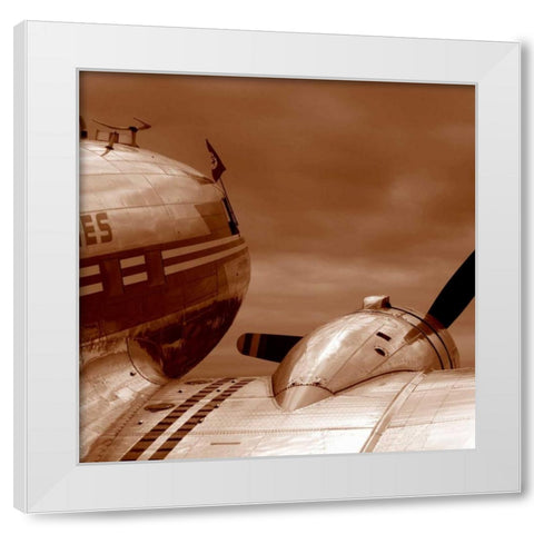 Aviation 1 White Modern Wood Framed Art Print by PhotoINC Studio