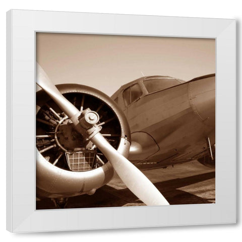 Aviation 3 White Modern Wood Framed Art Print by PhotoINC Studio