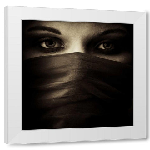 Covered White Modern Wood Framed Art Print by PhotoINC Studio