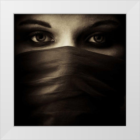 Covered White Modern Wood Framed Art Print by PhotoINC Studio