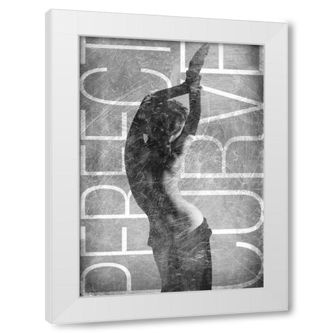 Perfect Curve White Modern Wood Framed Art Print by GraphINC