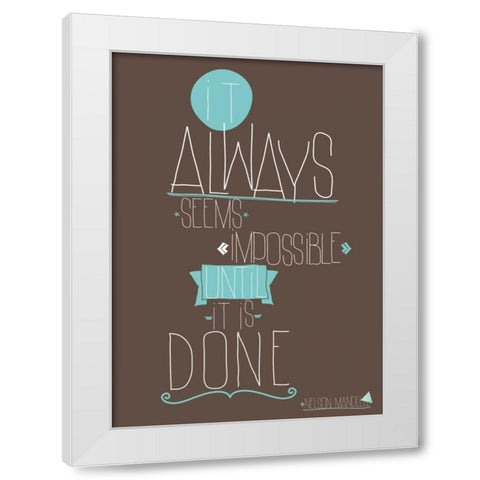 It Always Seems White Modern Wood Framed Art Print by GraphINC