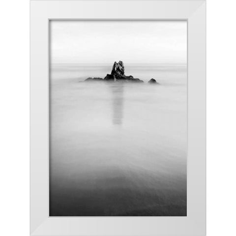 In the mist White Modern Wood Framed Art Print by PhotoINC Studio