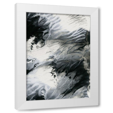 Dark Clouds White Modern Wood Framed Art Print by Incado