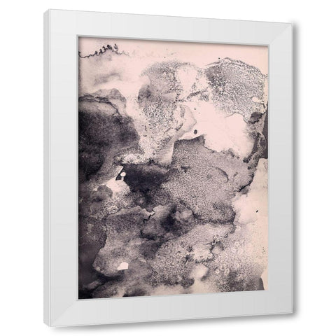 Dusty Rose White Modern Wood Framed Art Print by Incado