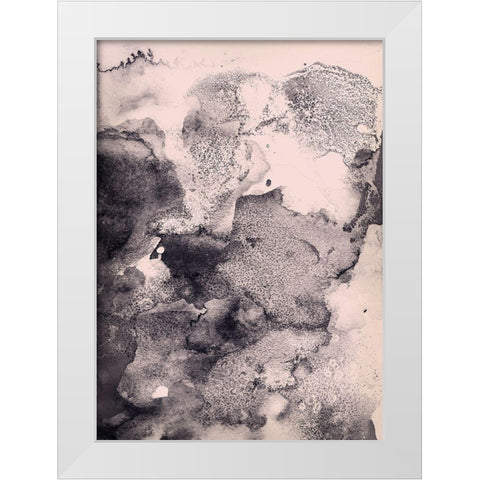 Dusty Rose White Modern Wood Framed Art Print by Incado