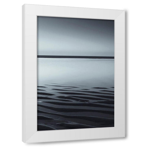 Low Tide White Modern Wood Framed Art Print by Incado