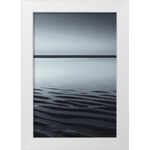 Low Tide White Modern Wood Framed Art Print by Incado
