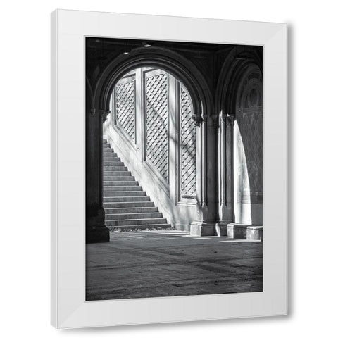 Arch White Modern Wood Framed Art Print by Incado