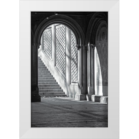 Arch White Modern Wood Framed Art Print by Incado