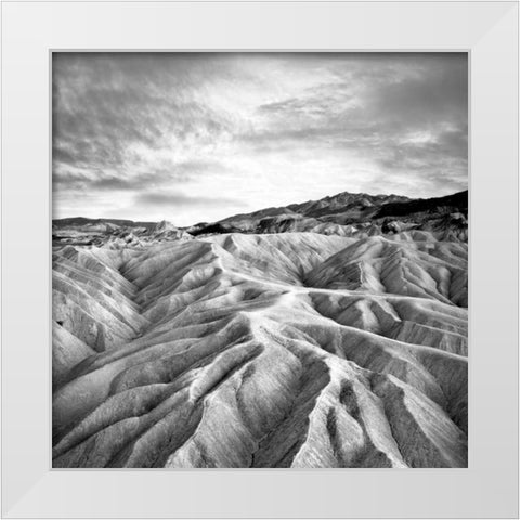 Foot of the mountain White Modern Wood Framed Art Print by PhotoINC Studio