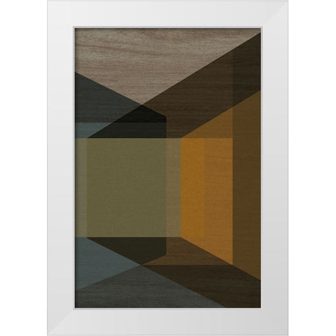 Dark Room White Modern Wood Framed Art Print by Incado