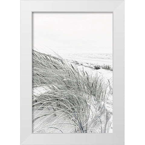 Coastal III White Modern Wood Framed Art Print by Incado