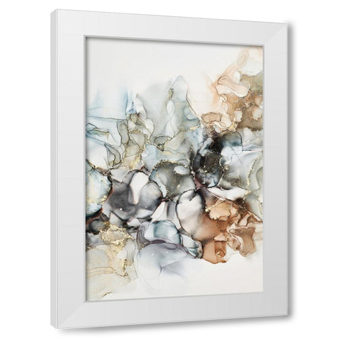 Cosmos I White Modern Wood Framed Art Print by Incado