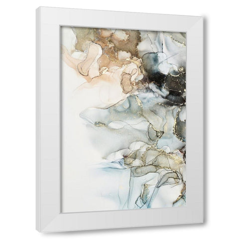 Cosmos II White Modern Wood Framed Art Print by Incado