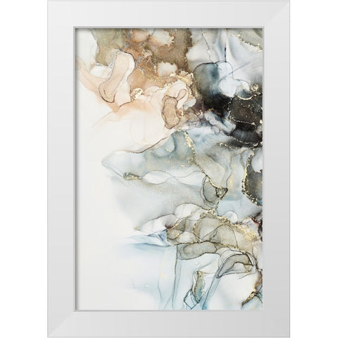 Cosmos II White Modern Wood Framed Art Print by Incado