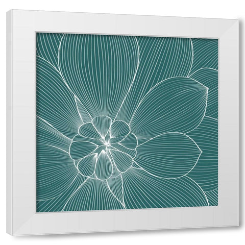 Myrrhis odorata II White Modern Wood Framed Art Print by GraphINC