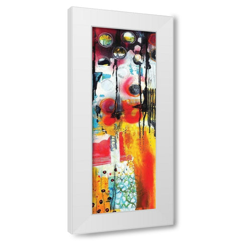 Abstract II White Modern Wood Framed Art Print by PhotoINC Studio