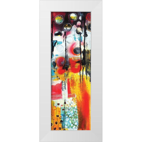 Abstract II White Modern Wood Framed Art Print by PhotoINC Studio
