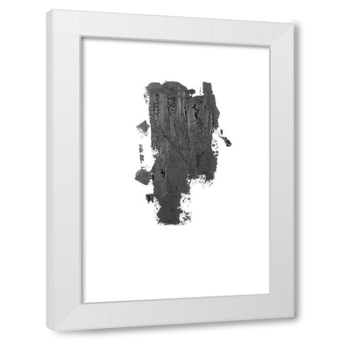 Coal I White Modern Wood Framed Art Print by Incado