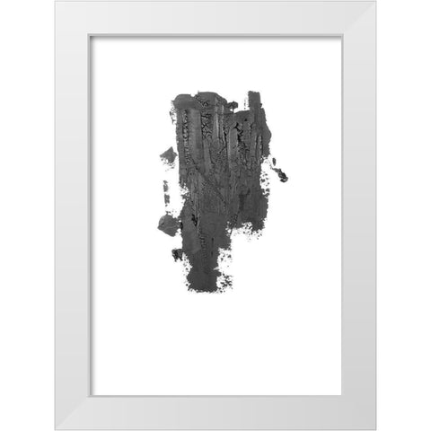 Coal I White Modern Wood Framed Art Print by Incado