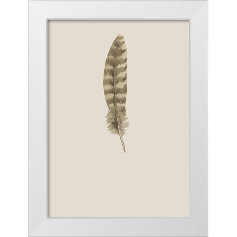 Feather 07 White Modern Wood Framed Art Print by Incado