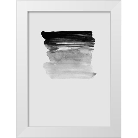 Grey I White Modern Wood Framed Art Print by Incado