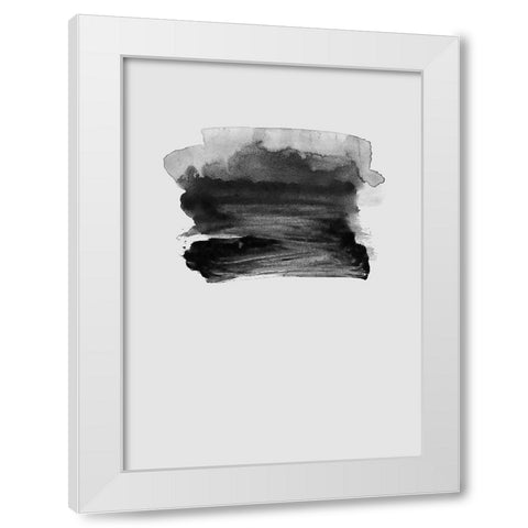 Grey II White Modern Wood Framed Art Print by Incado
