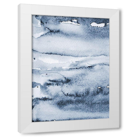 Water I White Modern Wood Framed Art Print by Incado