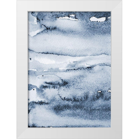 Water I White Modern Wood Framed Art Print by Incado